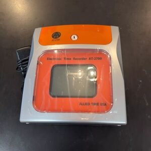 Allied Time Touch Free Small Business Time Clock Recorder Model AT 2700 No Key
